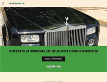 Tablet Screenshot of hrmotorcars.com